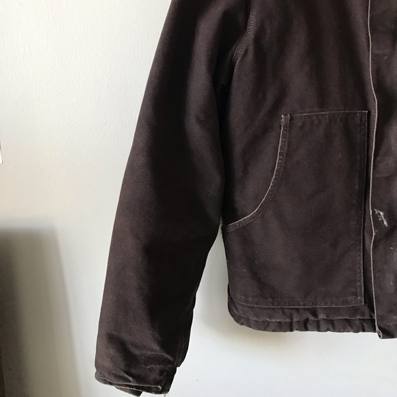 Vintage Carhartt Quilt-Lined Workwear Jacket Brown - Picture 6 of 16